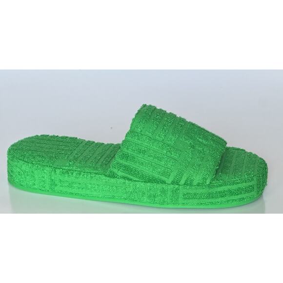 Bottega Veneta Intrecciato Geometric Sponge Slipper Green 8 US 660245 NIB $600 main image 7